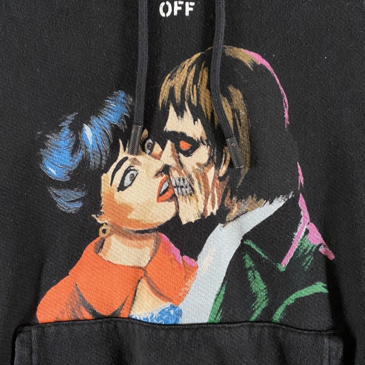 OFF-WHITE Kiss' Graphic Print Hoodie...