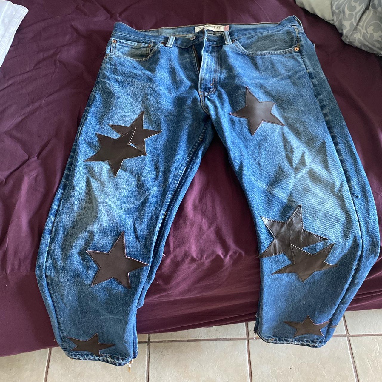 Painted store star jeans