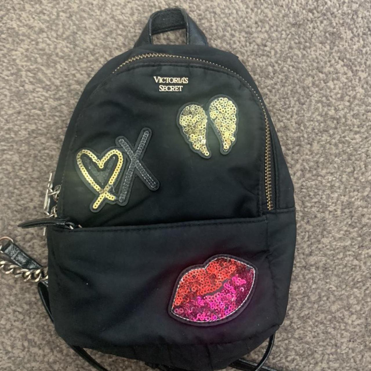 Victoria secret mini Backpack - black So cute & - Depop