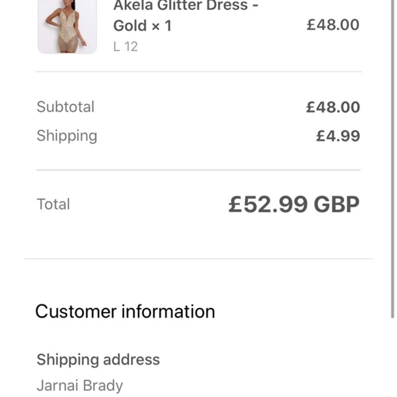 Akela Glitter Dress Brought for my 20th Depop