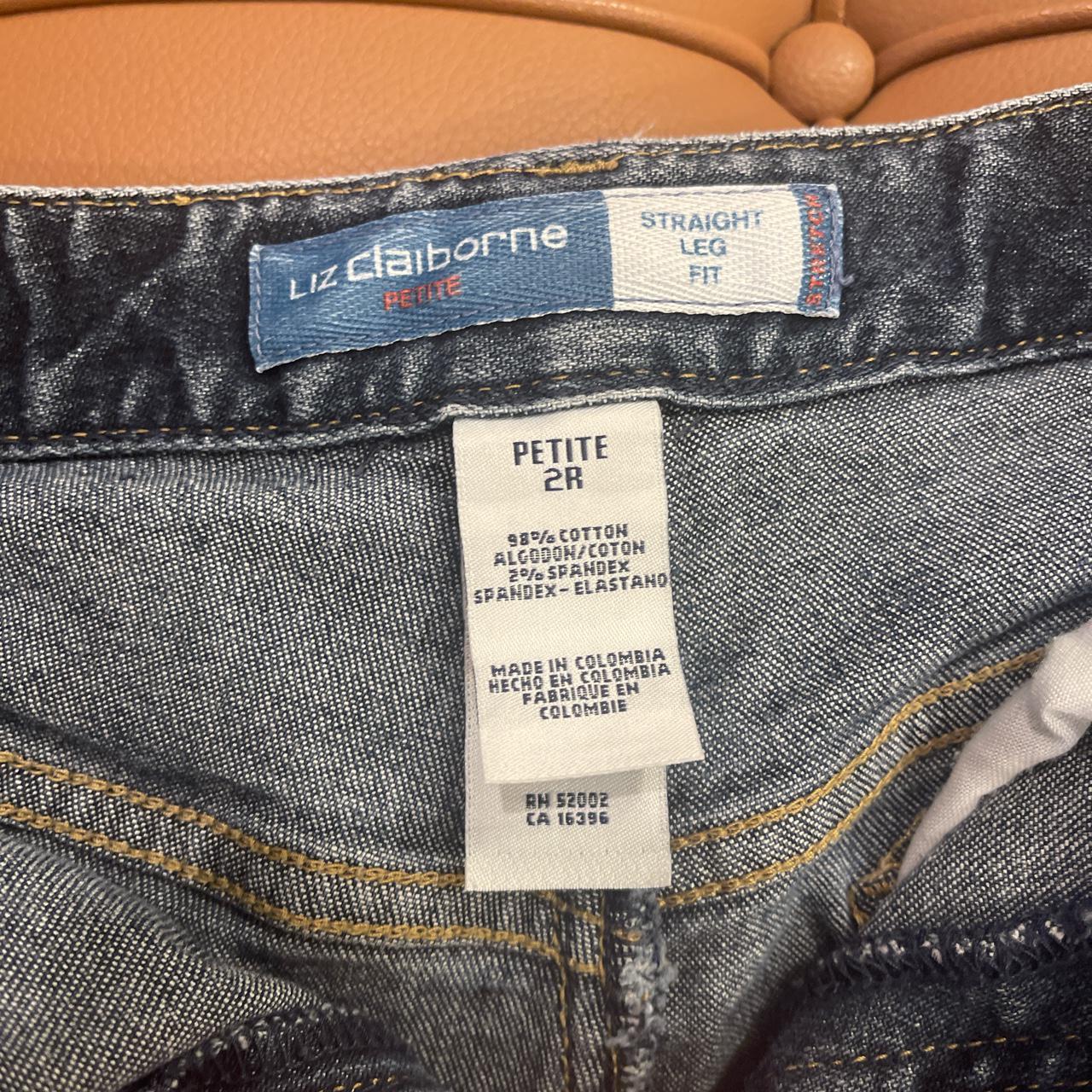 Liz Claiborne Women's Blue and Navy Jeans | Depop