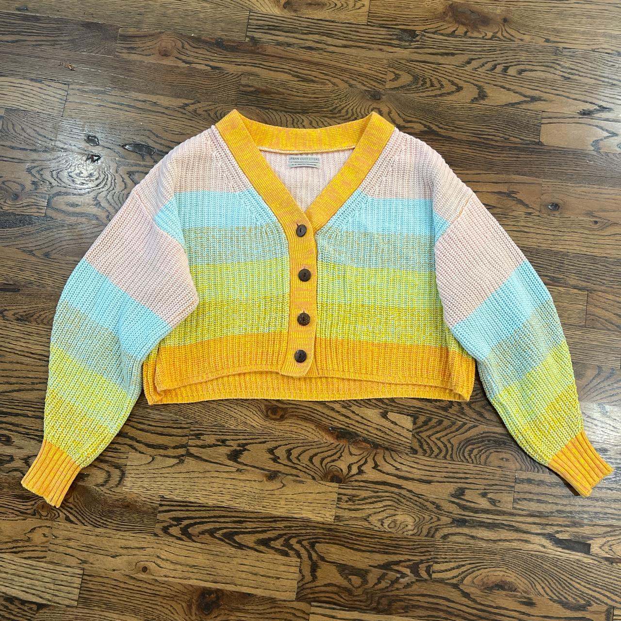 Urban outfitters clearance rainbow cardigan