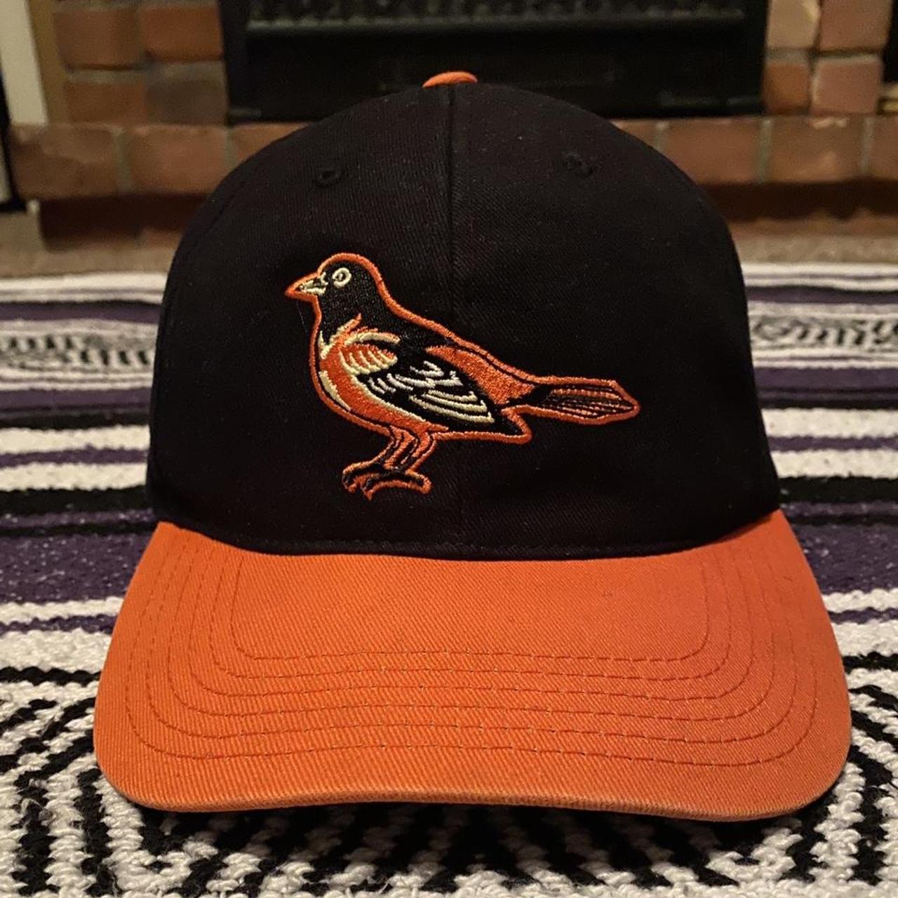 Vintage 90's Baltimore Orioles strapback hat. Crisp - Depop