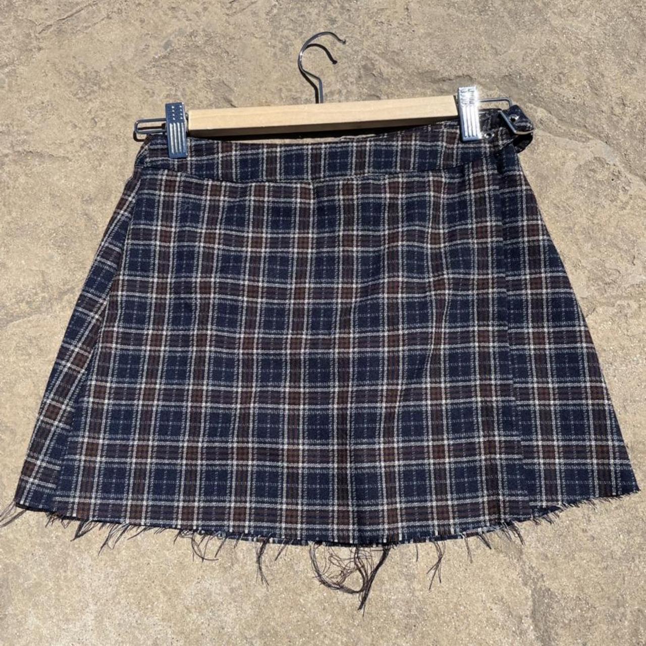 Brandy melville plaid mini skirt, cut about 1/2 inch... Depop
