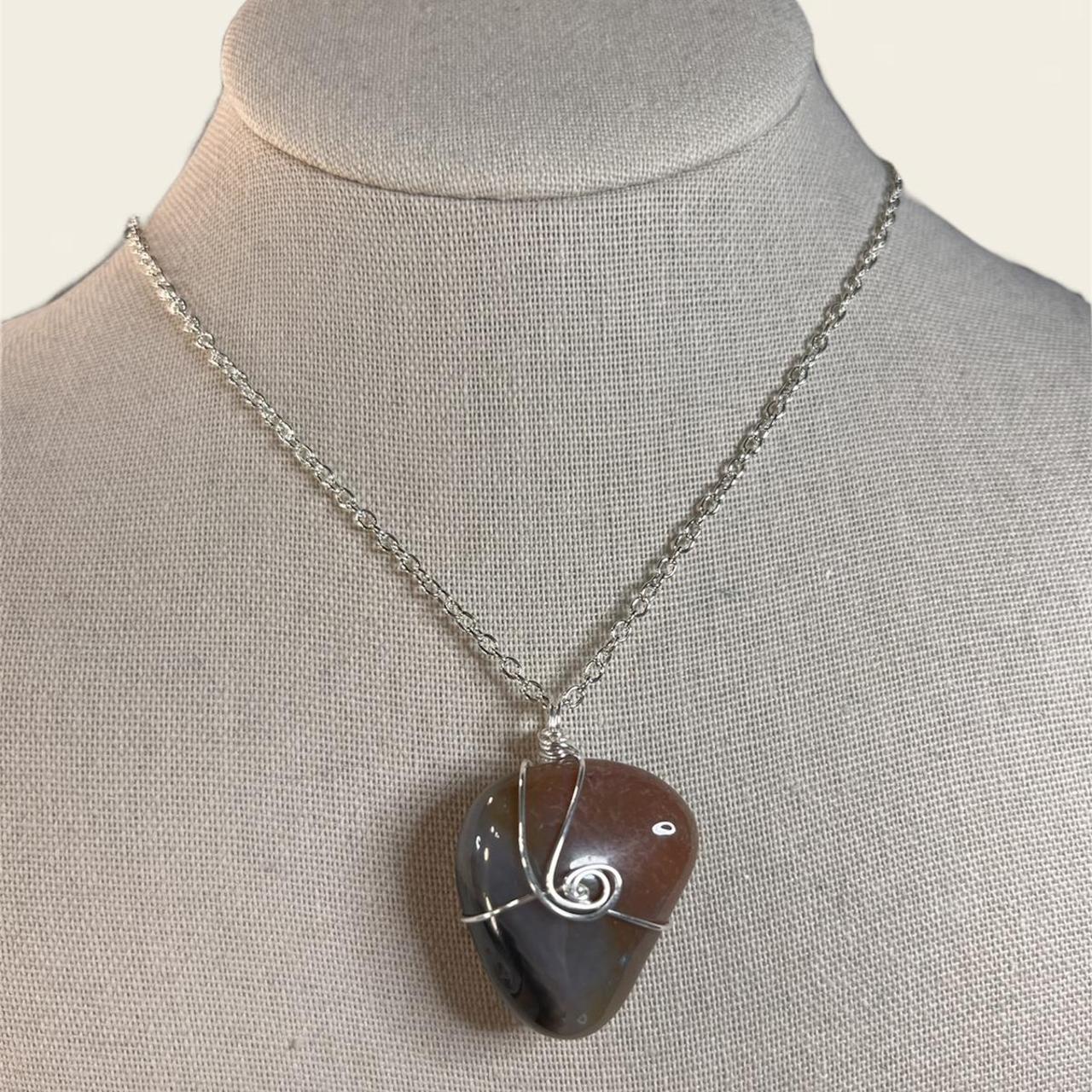 Handmade wire wrapped crystal necklace ️OPEN TO... Depop