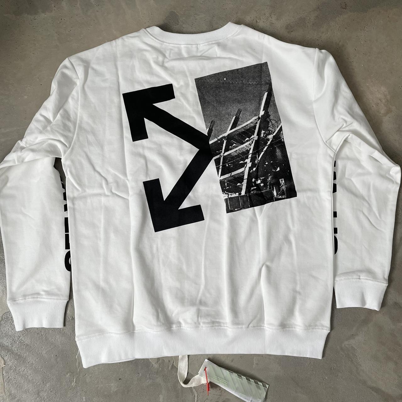 off white split tee