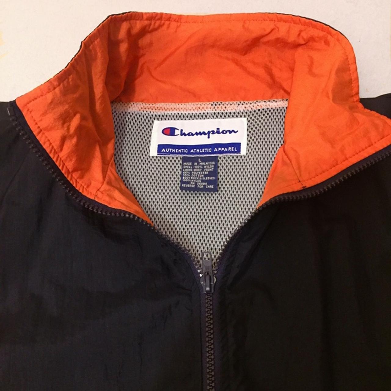 Champion orange hotsell logo shell jacket