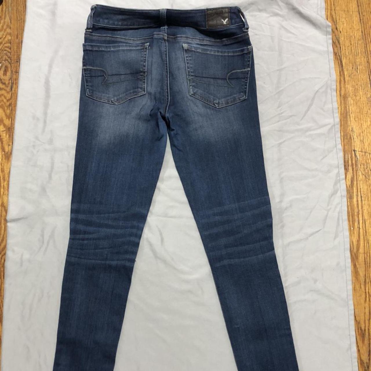 American Eagle Outfitters Women's Blue and Navy Jeans | Depop