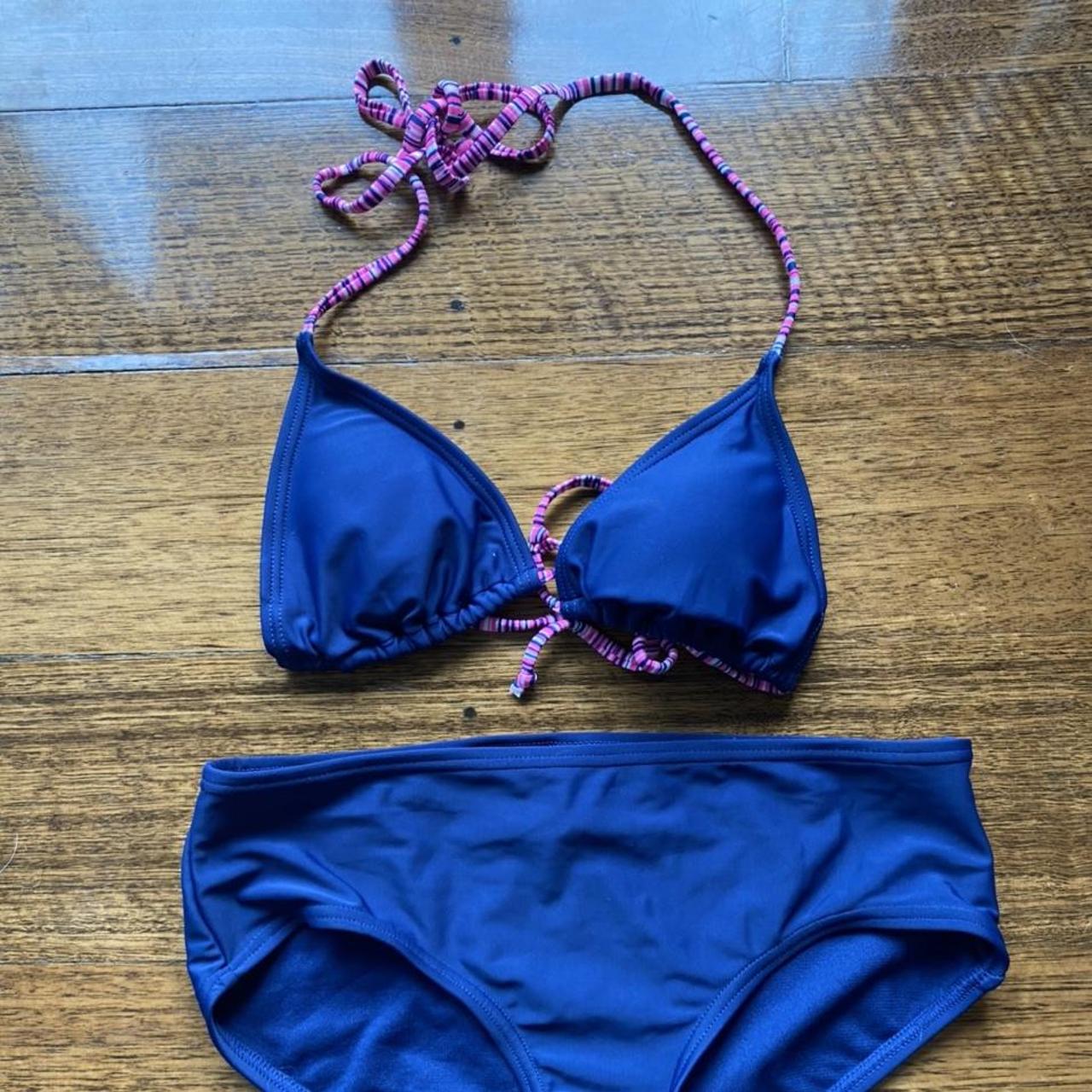 Target Women's Navy and Pink Bikinisandtankinisets Depop