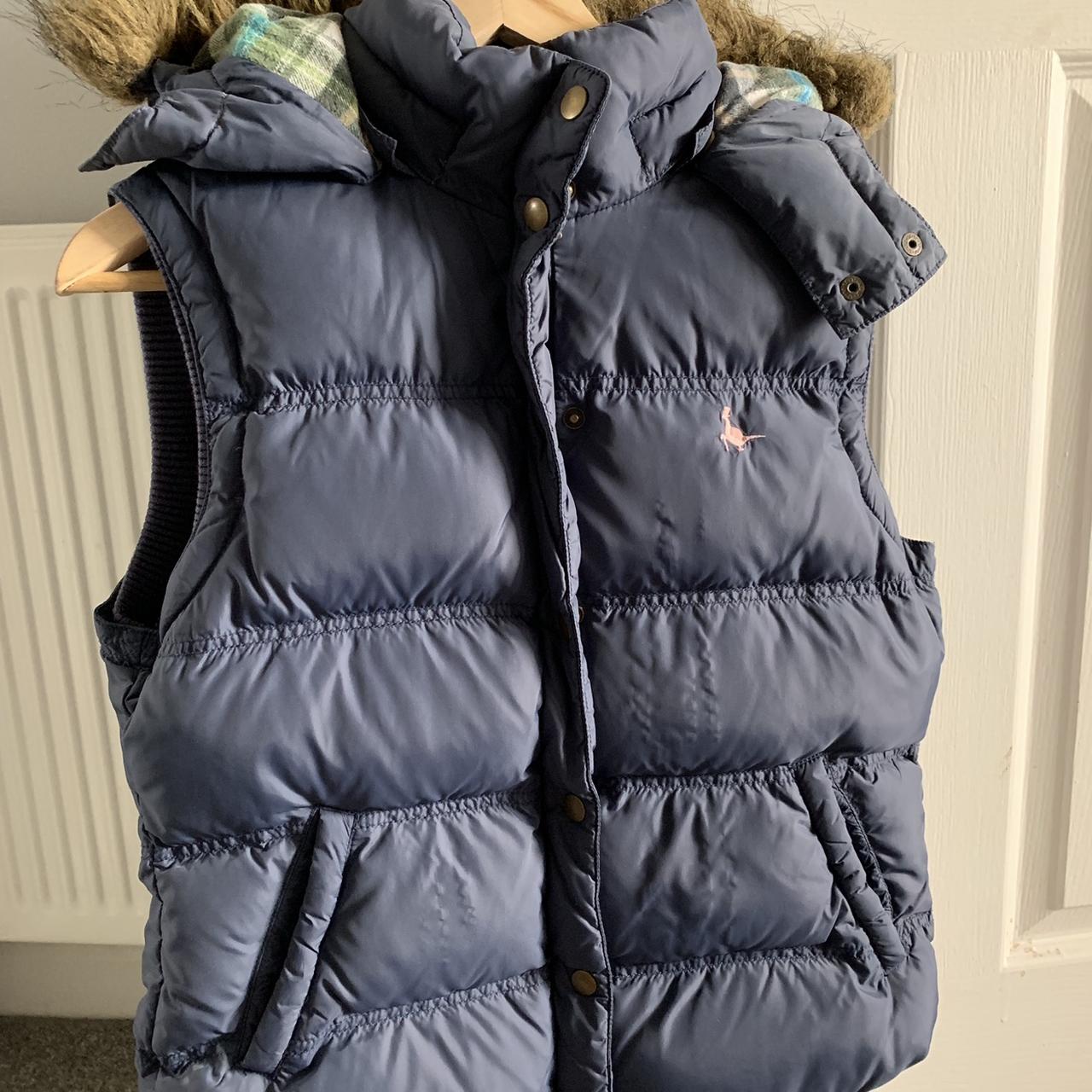 Jack Wills Navy Gilet with detachable Worn
