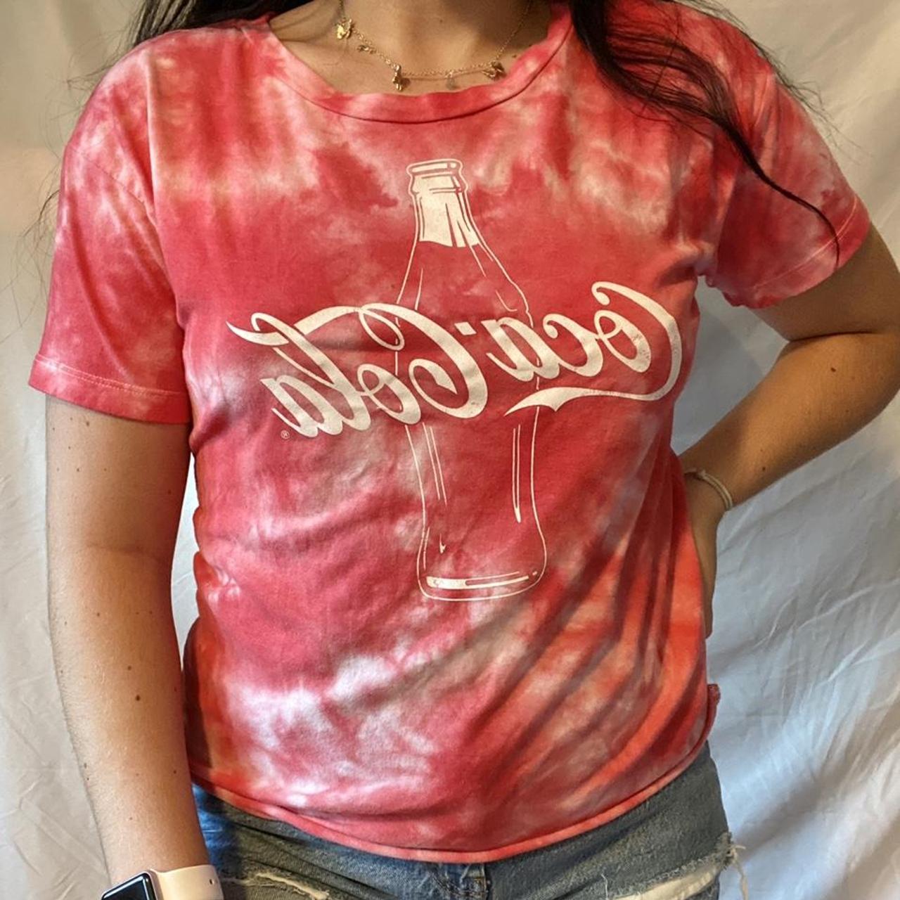 Red Tye Dye Coca Cola Tee Shirt Coca Cola Size