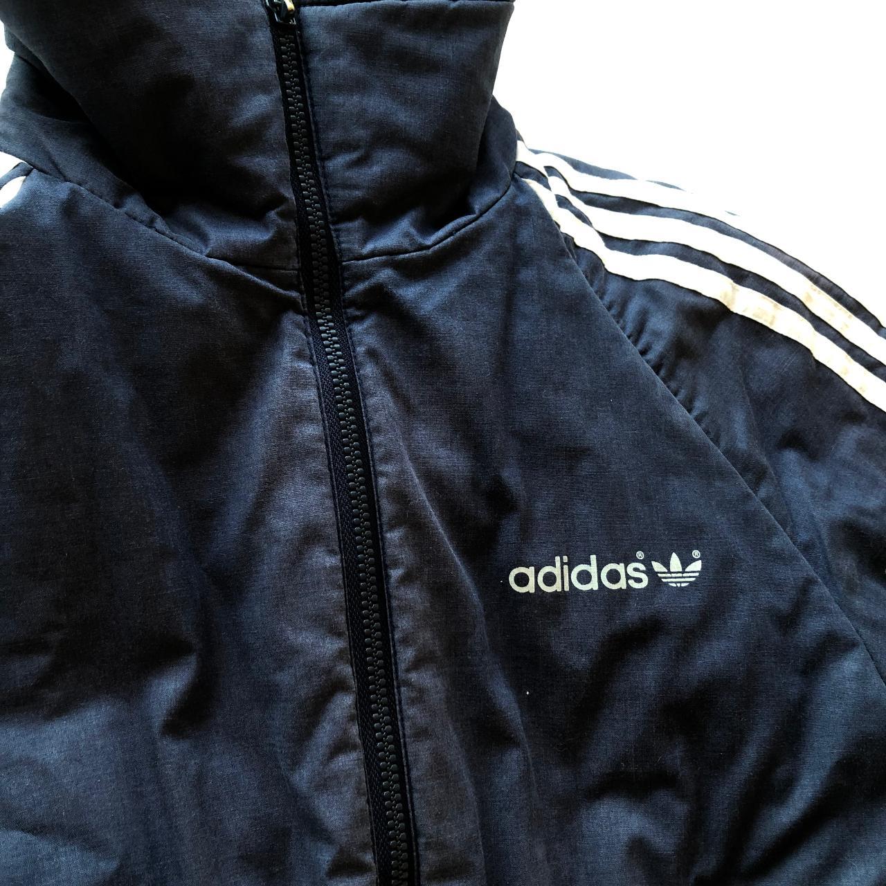 Adidas Originals Retro Jacket | Navy & Cream | 7/10... - Depop