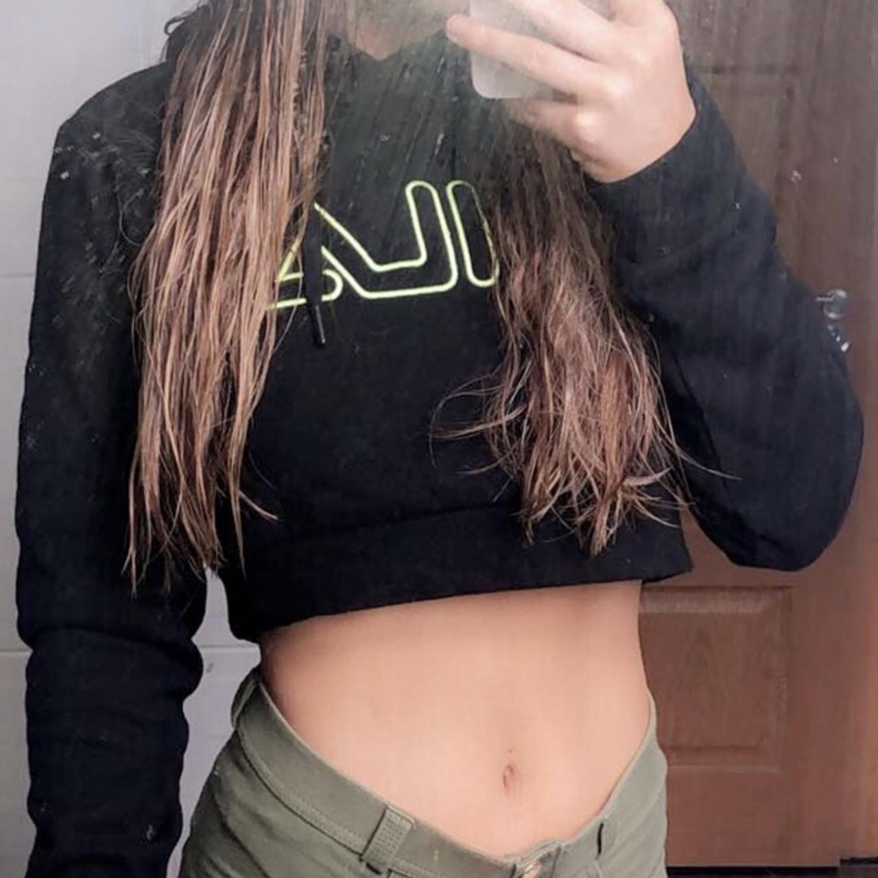 Fila black hotsell crop top