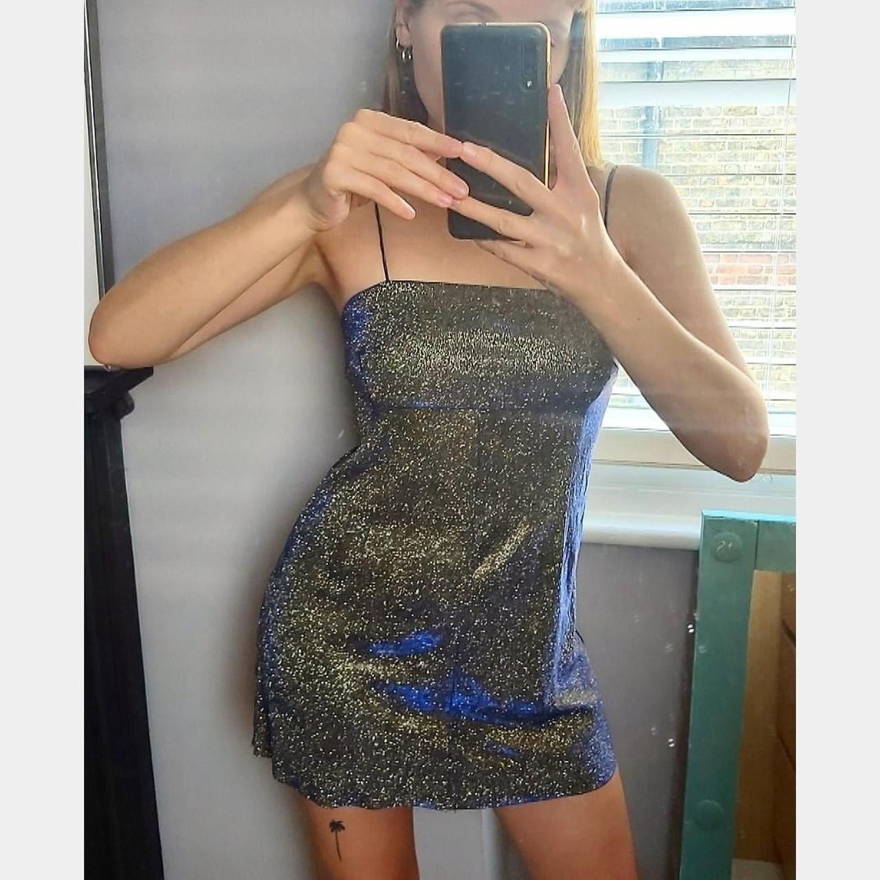 Urban Outfitters Pins and Needles party dress 👗 gold... - Depop