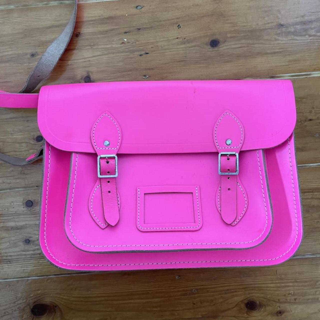 back-to-school-with-neon-pink-cambridge-satchel-depop