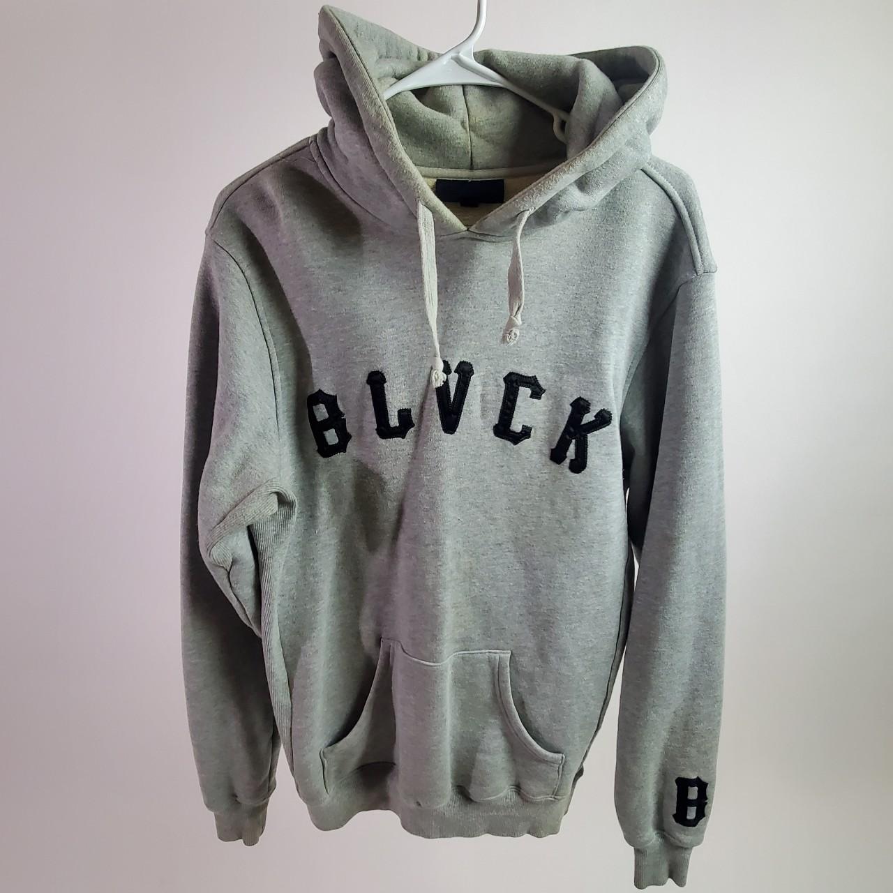 Black Scale team arch hoodie in heather grey size... - Depop