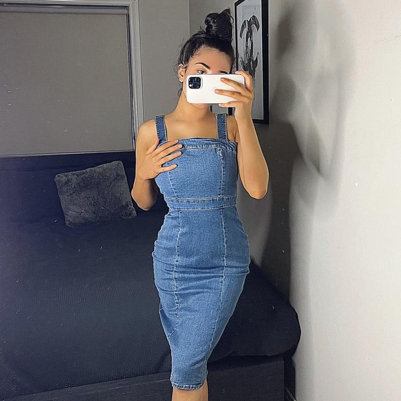 denim dress kookai