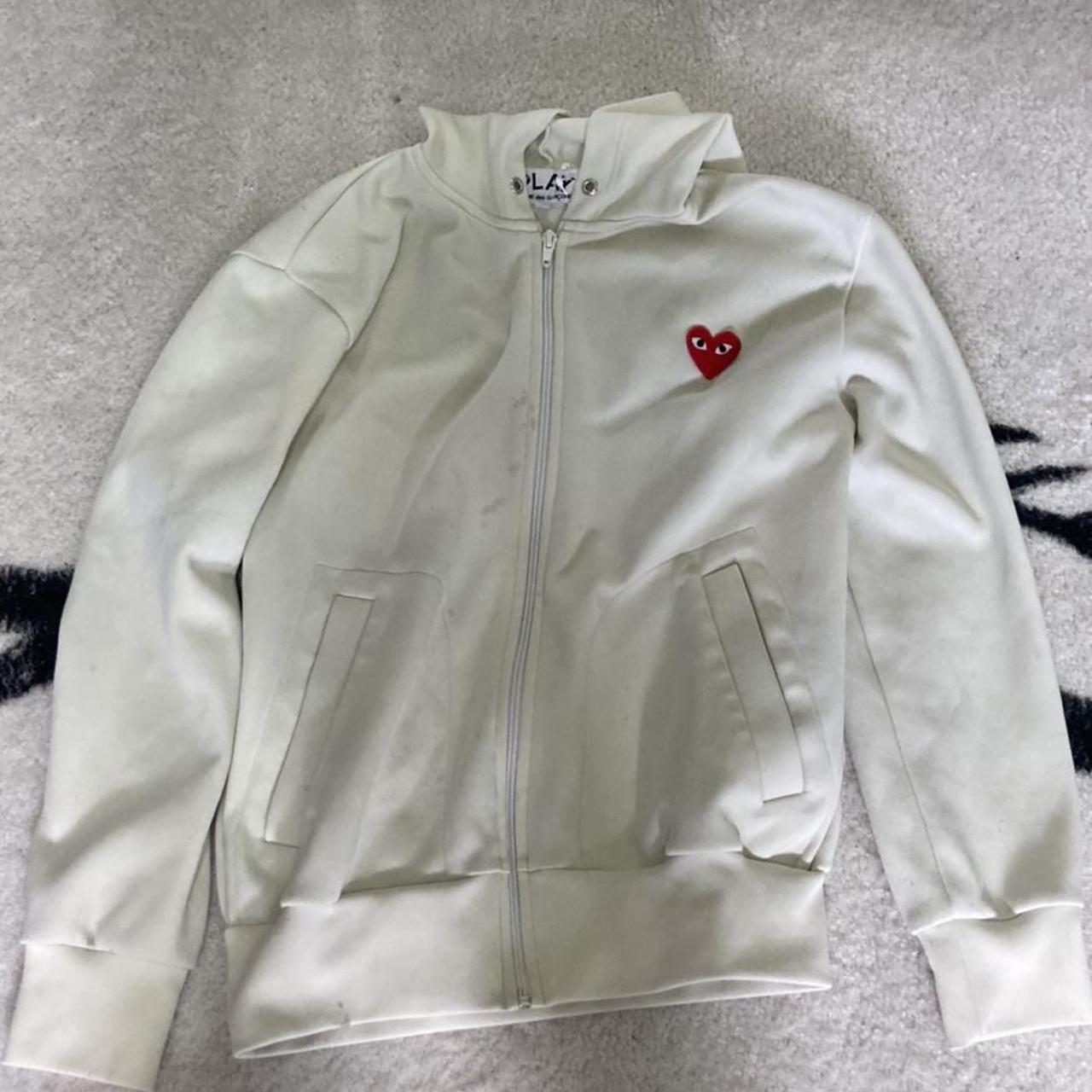 Comme des Garçons Play Women's Red and Yellow Sweatshirt