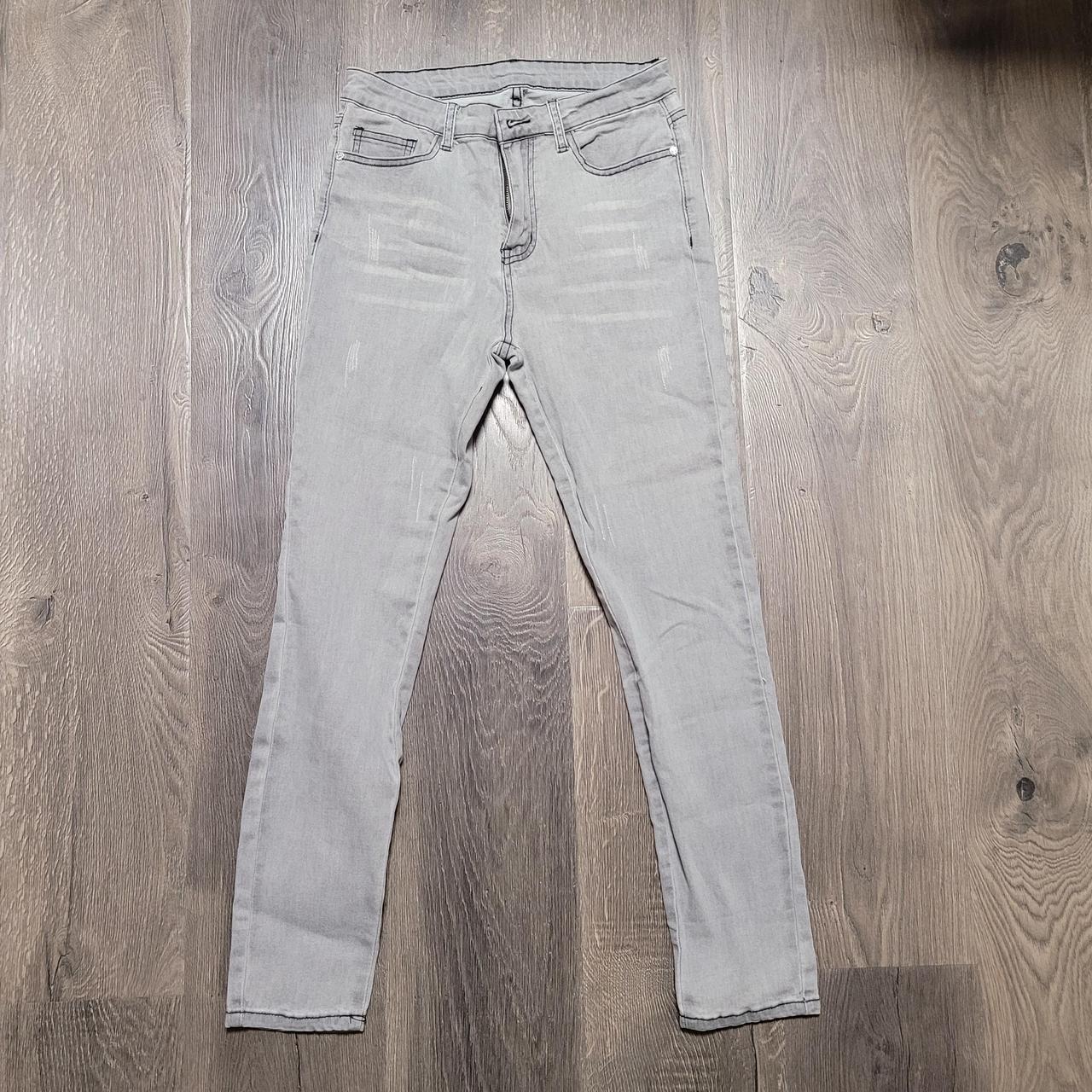 SHEIN Women's Grey Jeans Depop