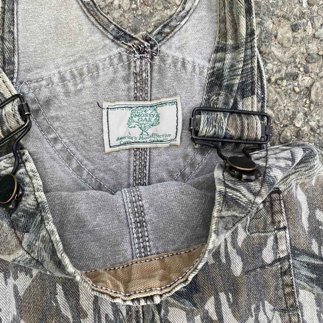 Vintage 80s Mossy Oak Real Tree Camo Overalls Tagged... - Depop