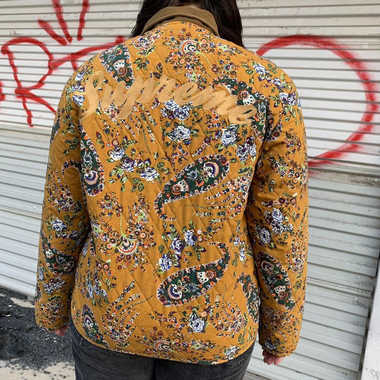 Supreme Quilted Paisley Jacket Mustard L - ブルゾン