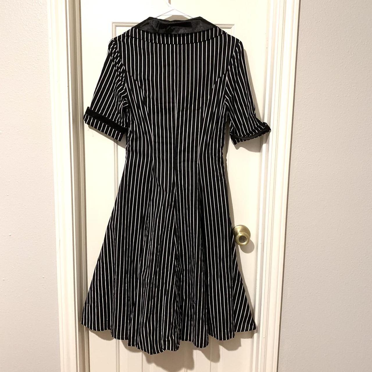 Gorgeous retro pinstripe dress from Chic Star ♡... - Depop