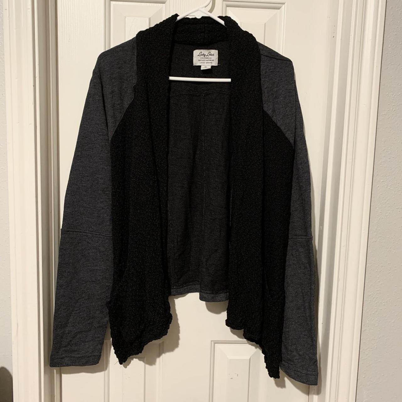 black comfy cardigan