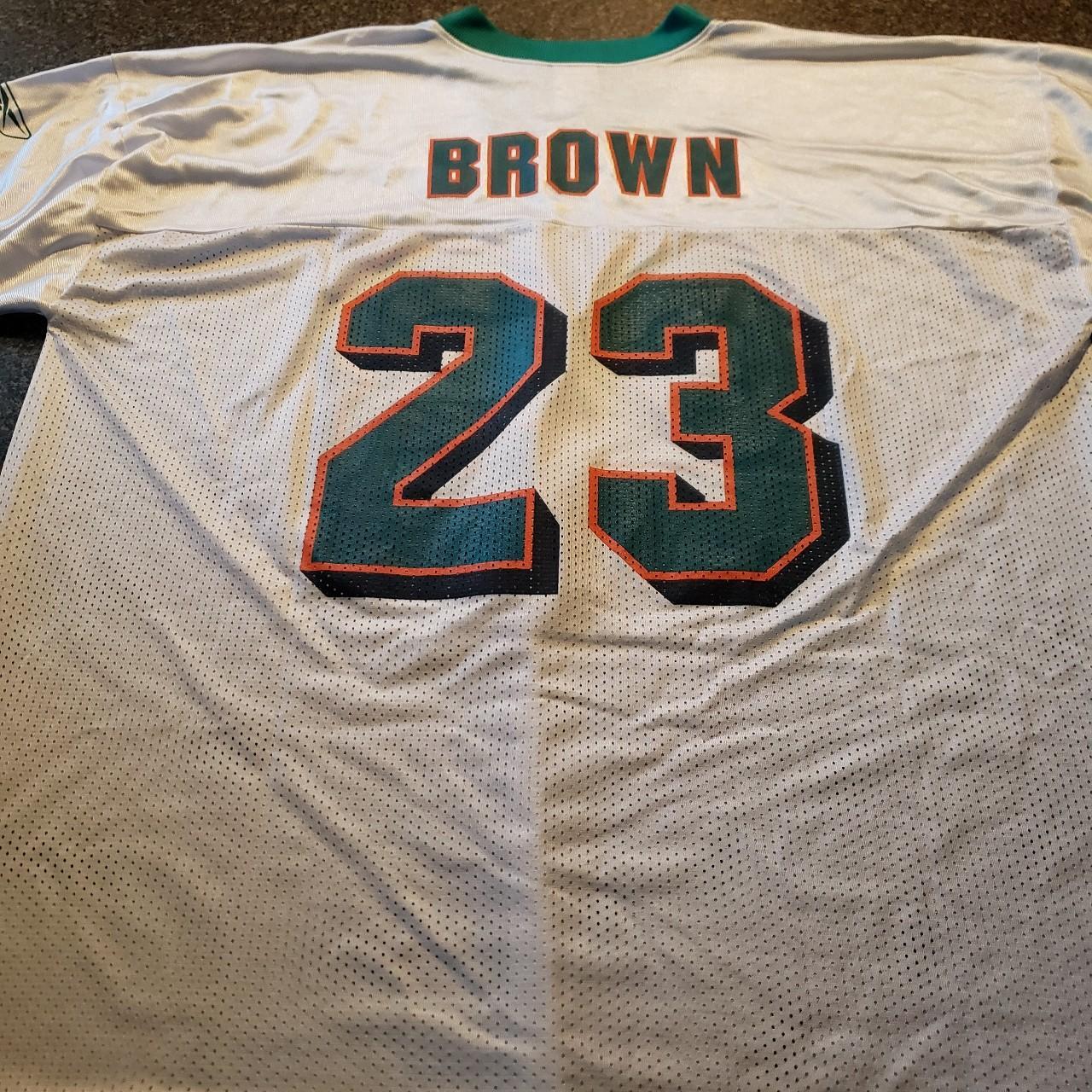 Reebok NFL Football Miami Dolphins Ronnie Brown #23 Football Jersey Size XL