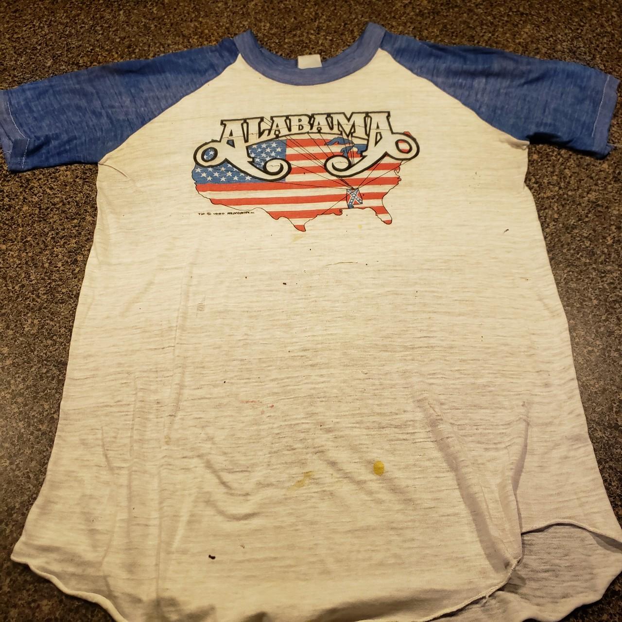 ALABAMA CONCERT TOUR SHIRT 80'S 1982 1980. MOUNTAIN... Depop