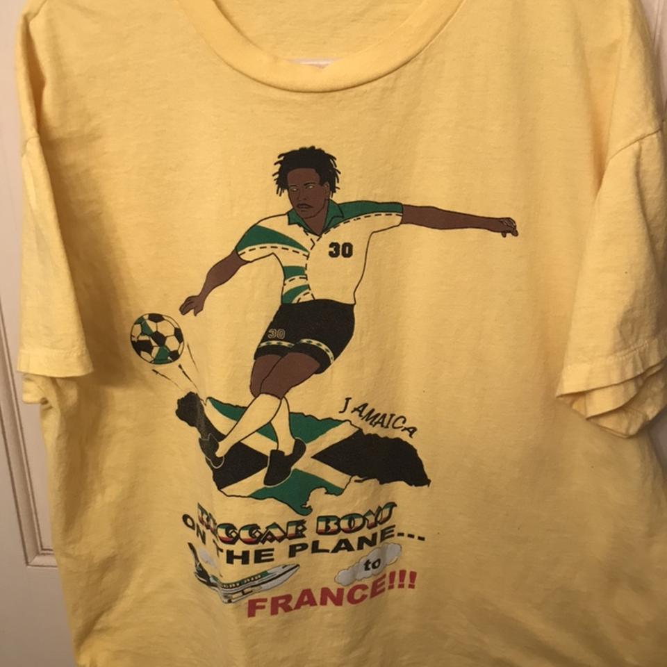 Vintage RARE Jamaica reggae Boyz 1998 World Cup on a... - Depop