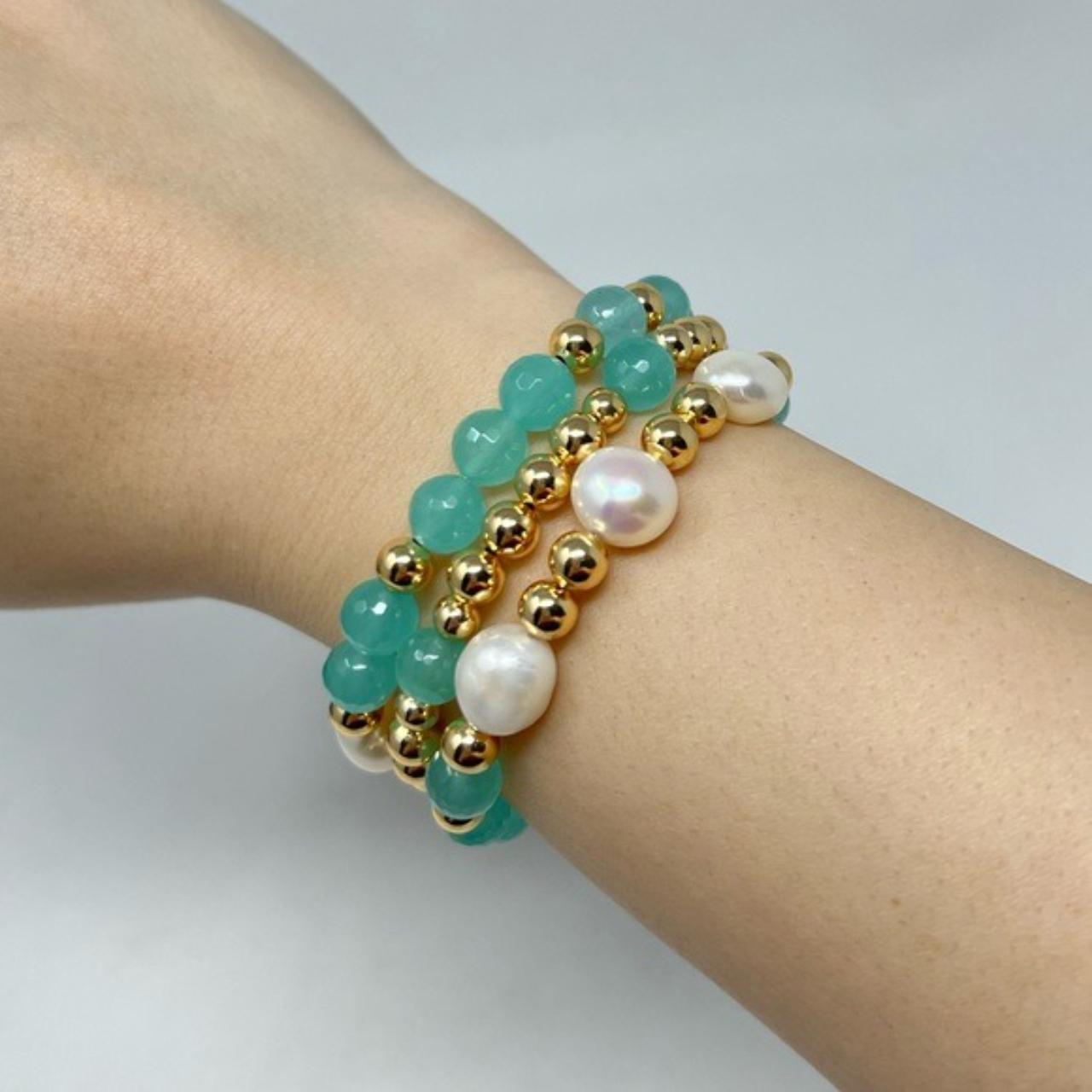 Aquatic Bead Bracelets (set of 3)