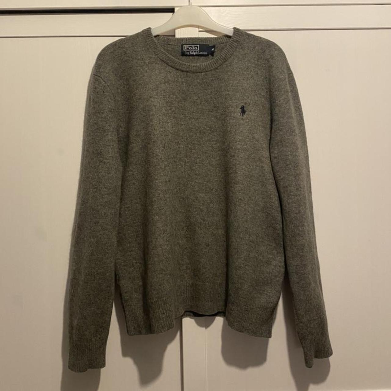 Polo Ralph Lauren Grey Jumper • Size M (mens) but... - Depop