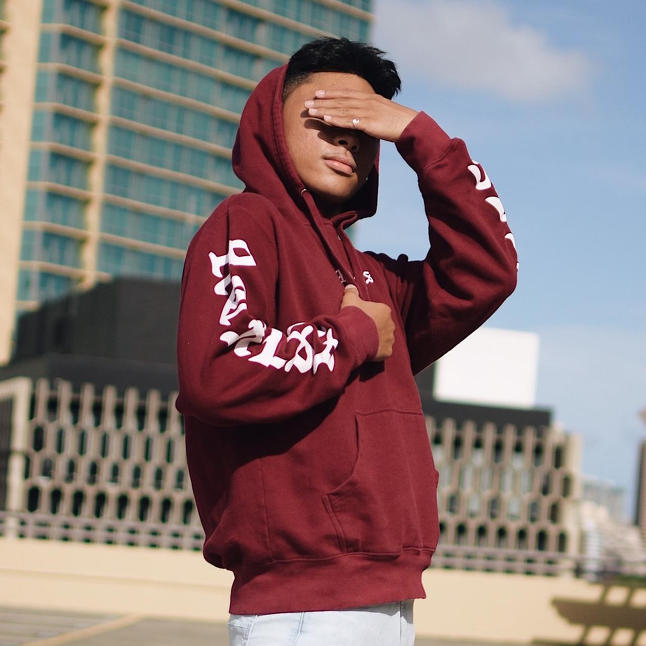 Young Reckless Maroon Hoodie Depop