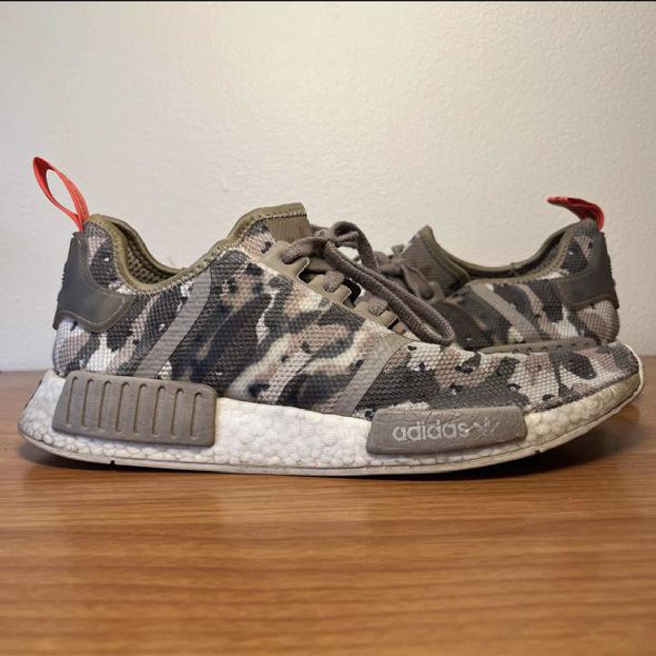 Adidas NMD R1 Camo Clear Brown Green Size 9.5... - Depop
