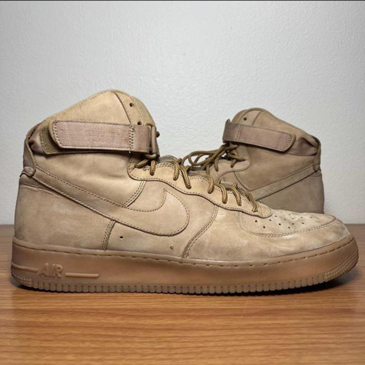 Nike Air Force 1 High ‘07 LV8 WB Wheat Flax Brown... - Depop