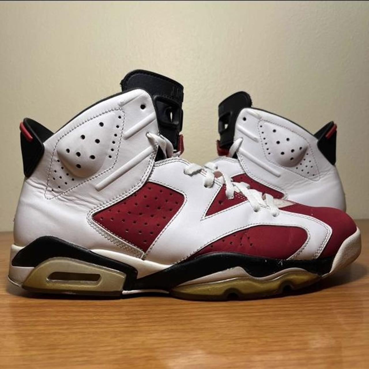 Nike Air Jordan 6 VI Retro Carmine 2014 Red White... - Depop