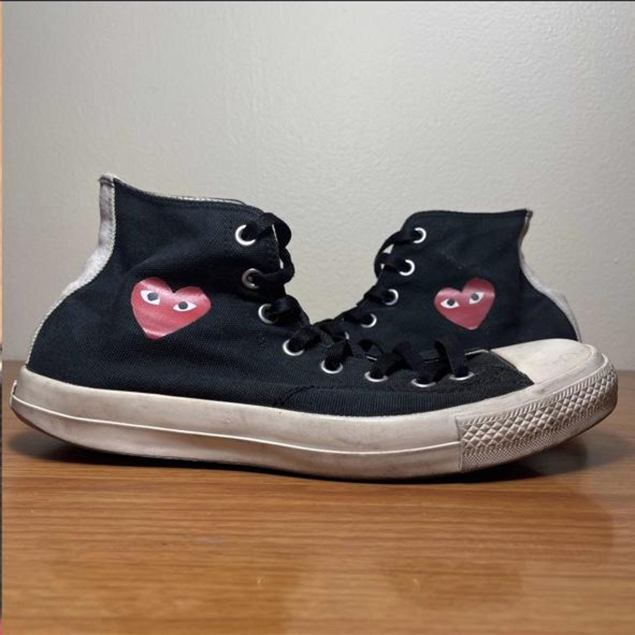cdg converse small heart