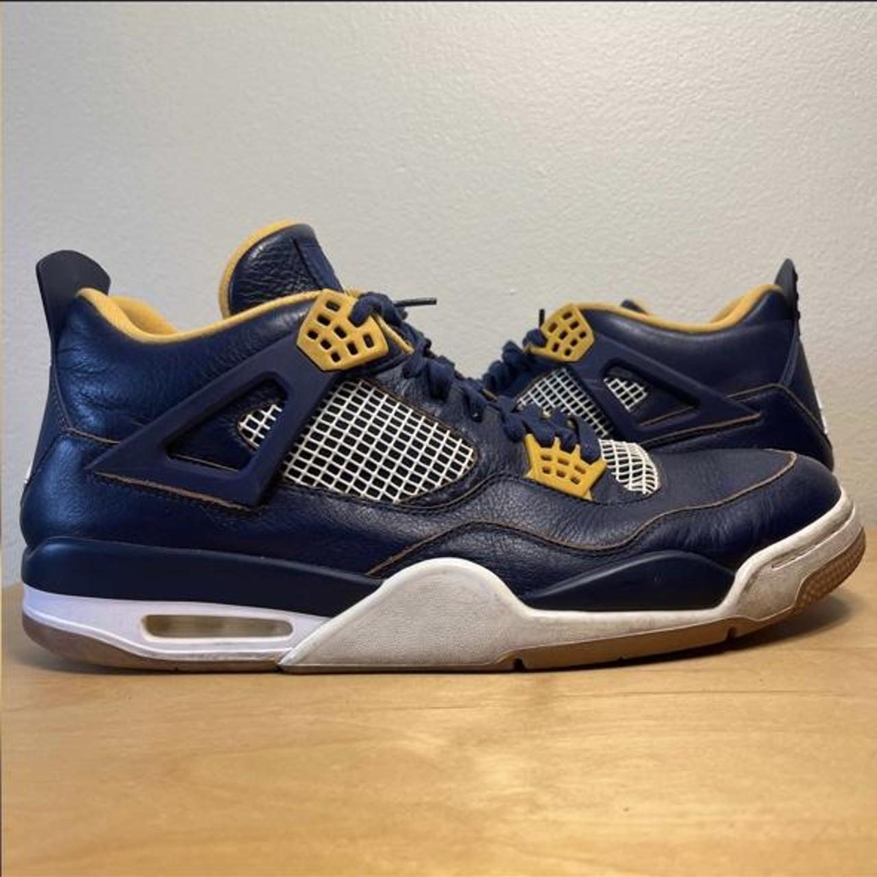 Nike Air Jordan 4 IV Retro Dunk From Above Navy Size... - Depop