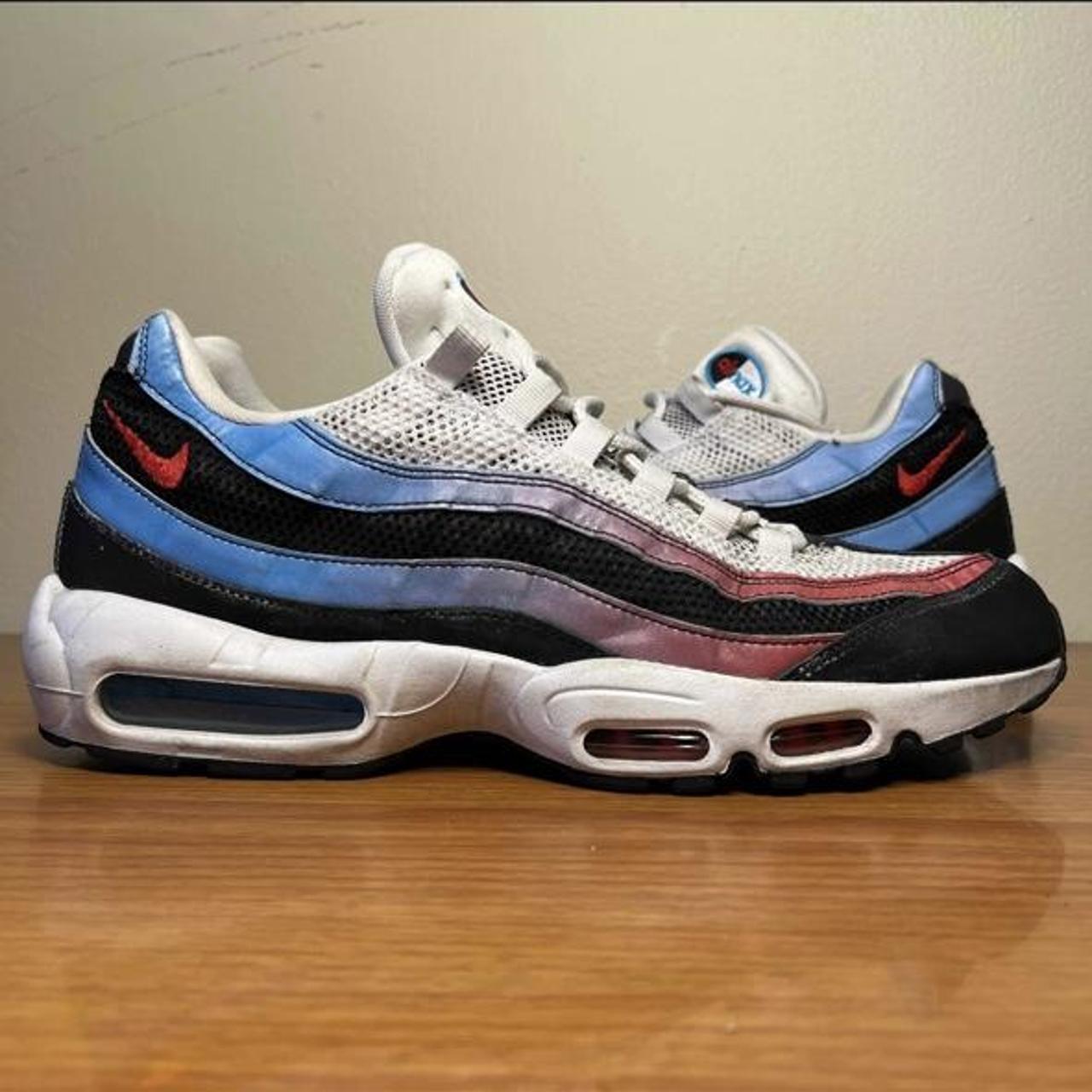 Nike air max 95 red best sale and blue