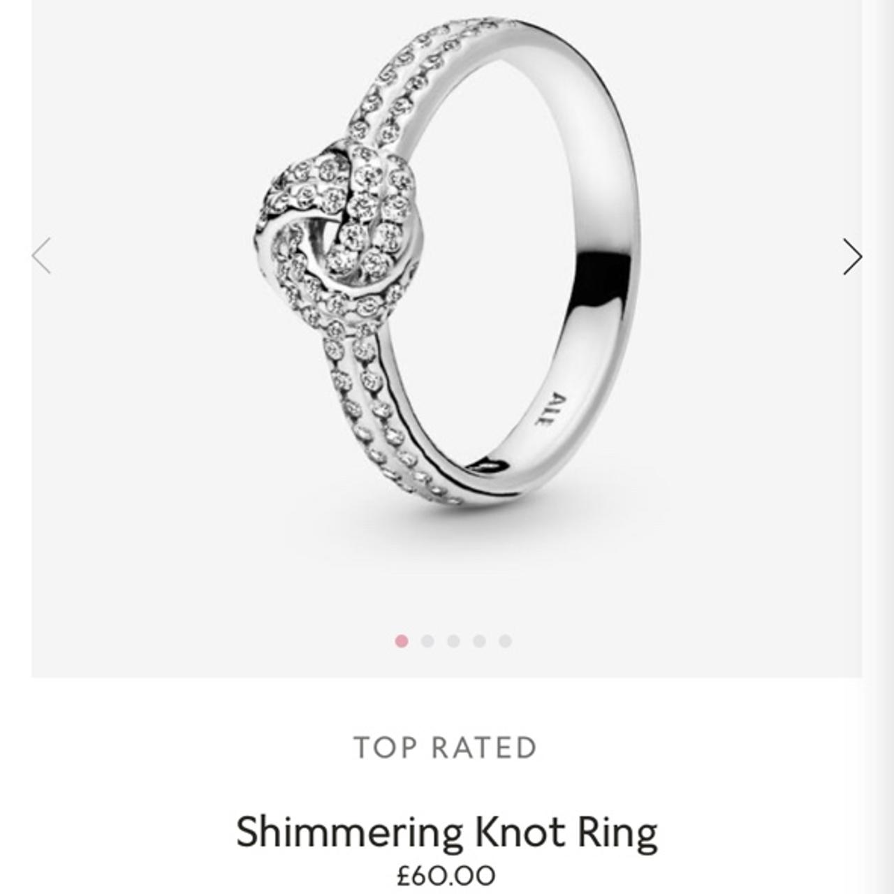 Pandora shimmering knot on sale ring