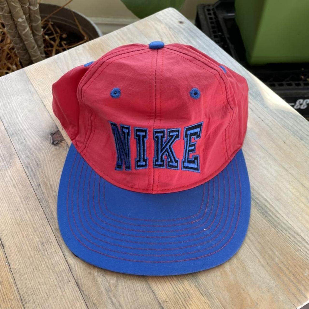 Vintage Nike deals Snapback Hat Cap Red/Blue One Size