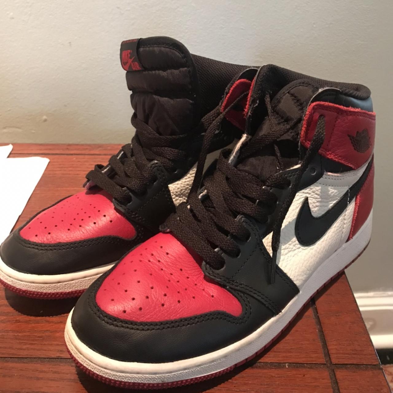 jordan 1 bred toe 7y