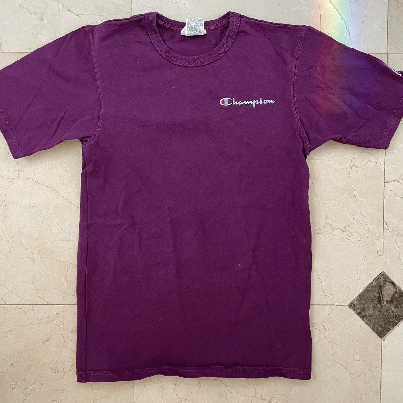 Purple Champion Tee Size Small No Flaws Condition... - Depop