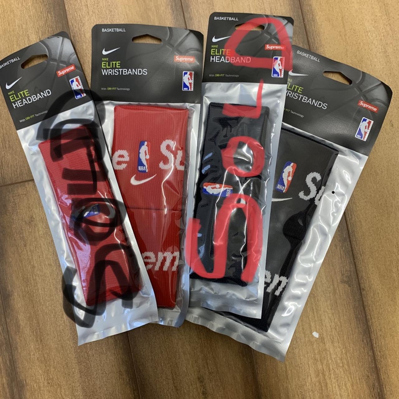 Supreme Nike NBA wristbands set , Red or black...