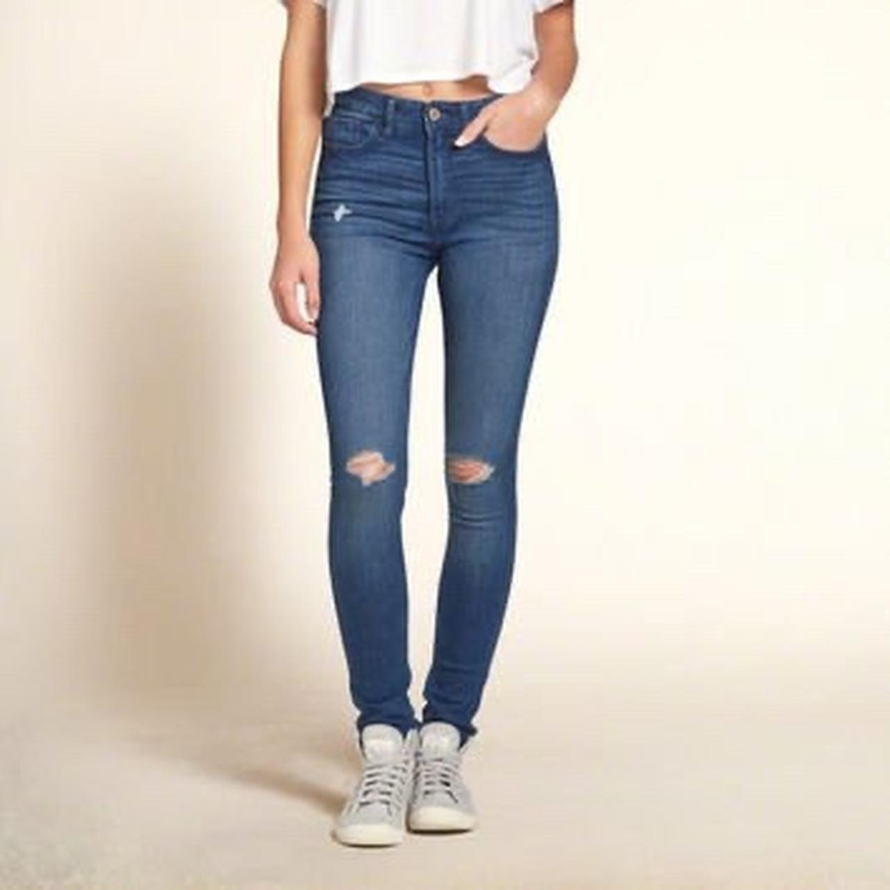 hollister super skinny high rise jeans