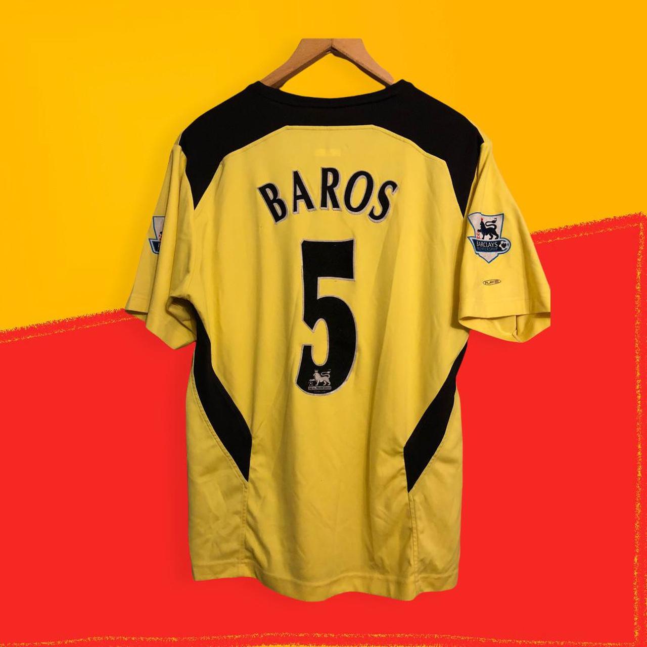 Liverpool Football Shirt 2004/2005 Away Baros... Depop