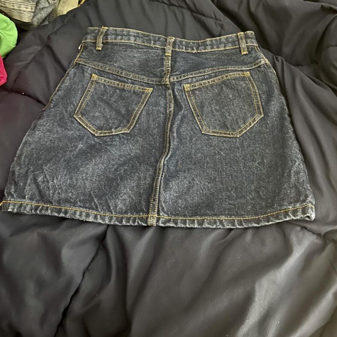 Brandy Melville Denim Mini Skirt. Size XS Depop