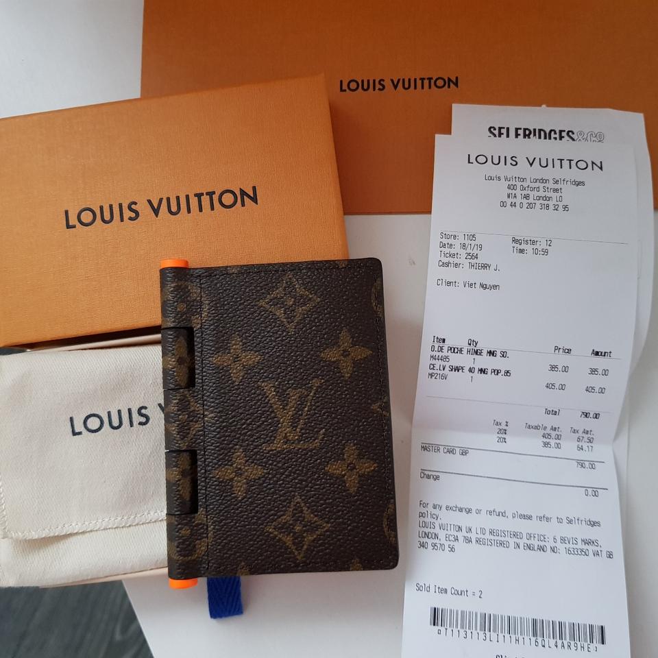 Louis Vuitton leather monogram logo pocket organizer - Depop