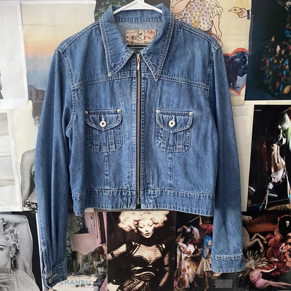 Vintage chanel denim on sale jacket