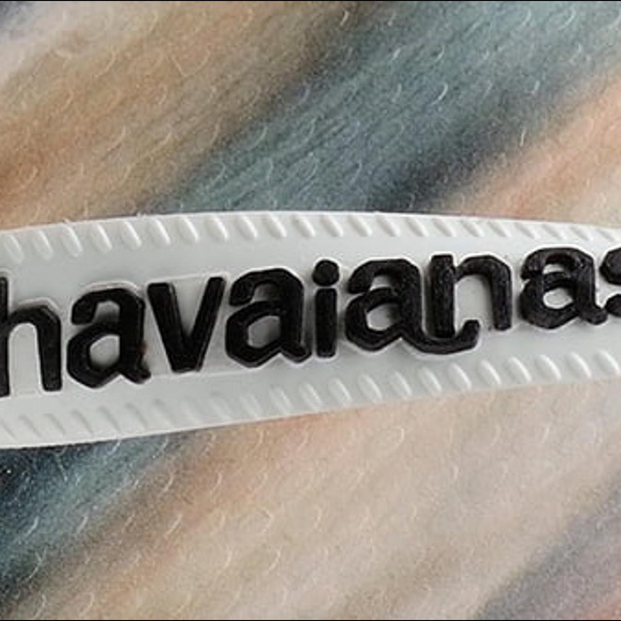 Havaianas Men's Blue and White Slides (3)